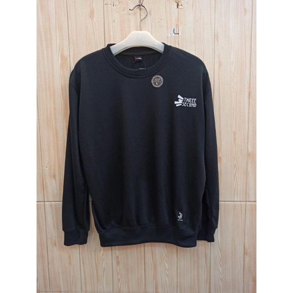 SWEATER CREWNECK DISTRO HITAM TERBARU MURAH