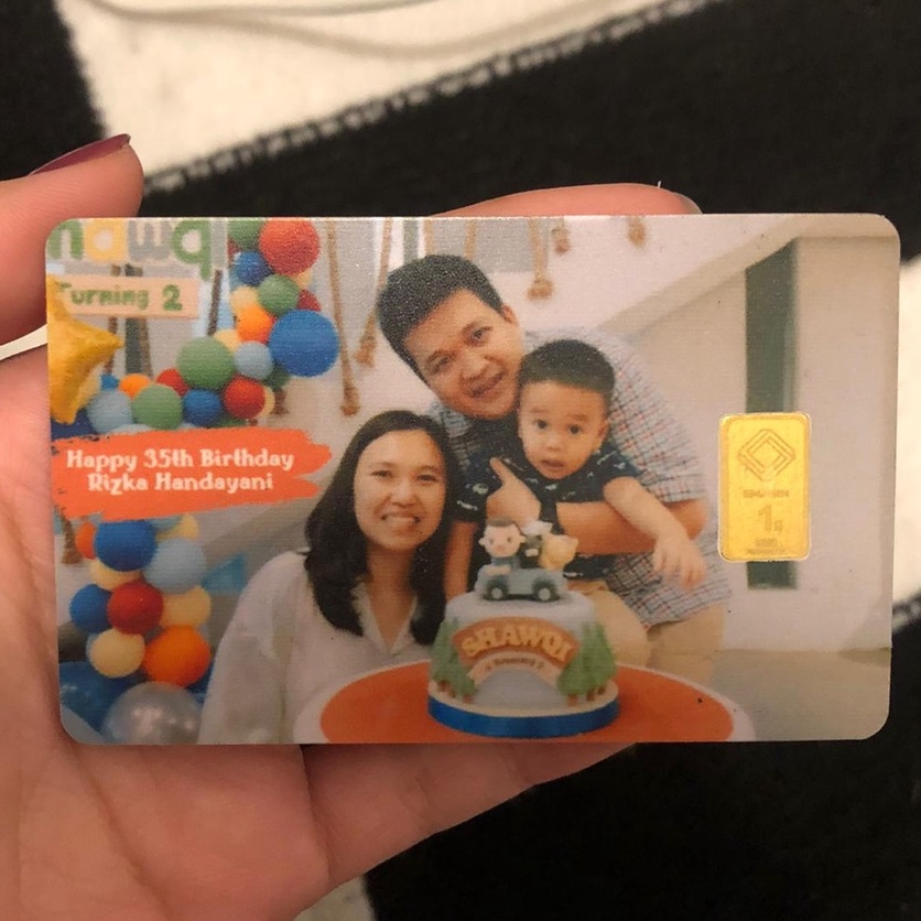 EMAS MINI 24 KARAT CUSTOM BIG GOLD 1 GRAM