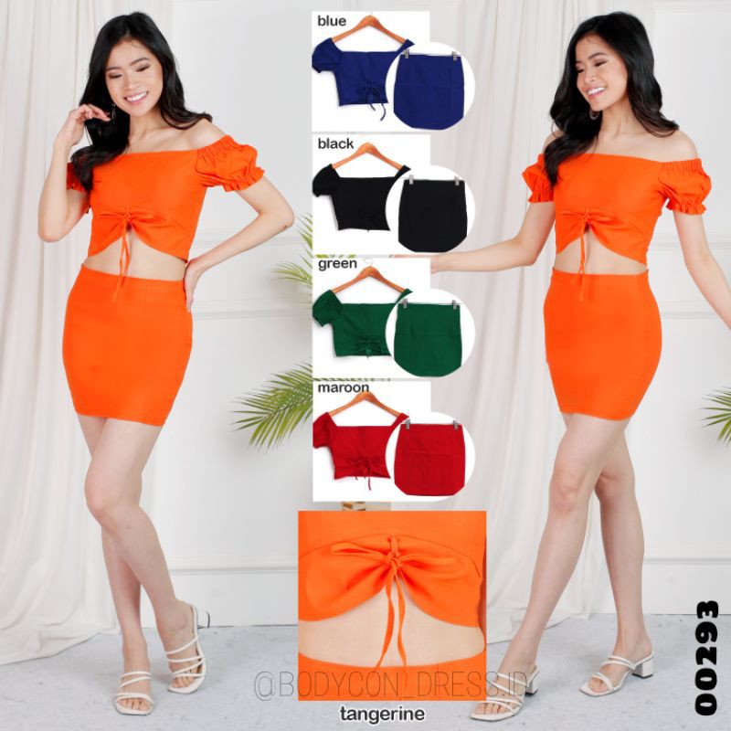 00293 SETELAN MINI SABRINA/SETELAN MINI COTTON/SETELAN SEXY/SETELAN WANITA/BODYCON DRESS