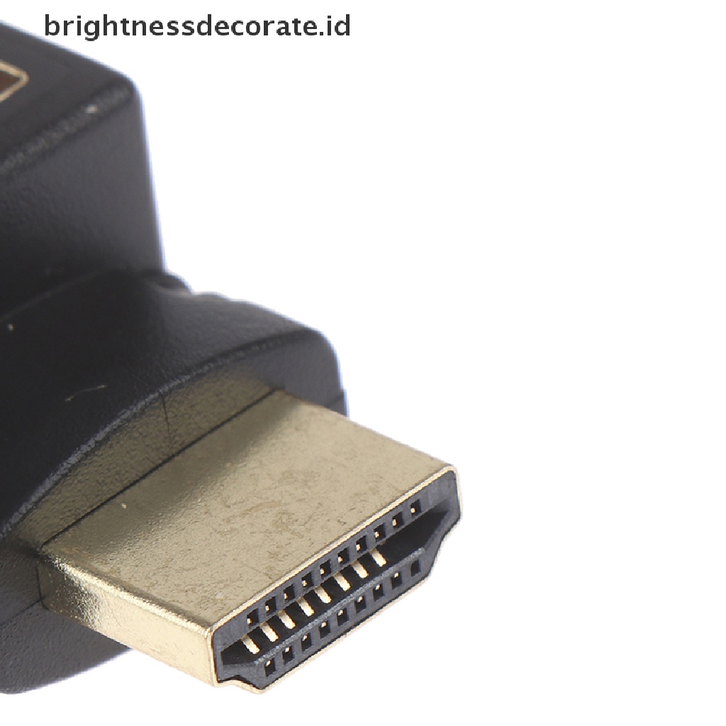 Adapter Hdmi Tipe L 270 Derajat Male Ke Female Audio Return