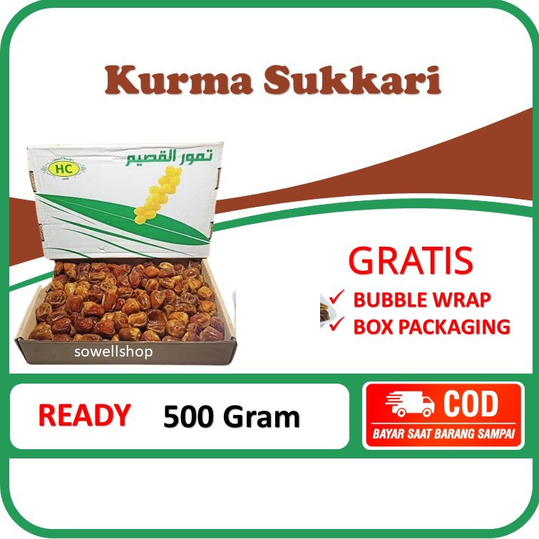 

Kurma Sukkari Sukari 500 Gram