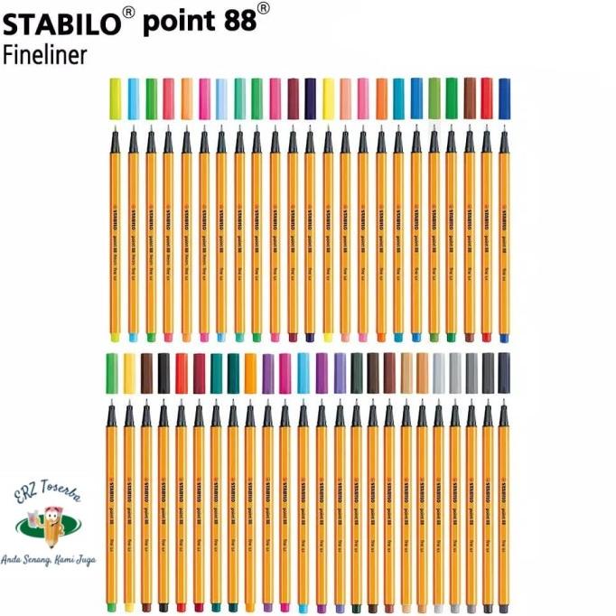 

STABILO Set 47 pcs - point 88 All Color Pen Pulpen Fineliner