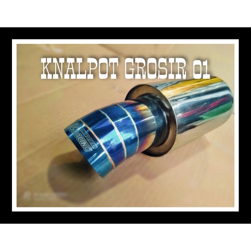KNALPOT MOBIL JS RACING blue Dry JS RACING exhaust  Blue JS exhaust Blue JS exhaust  kering Knalpot 