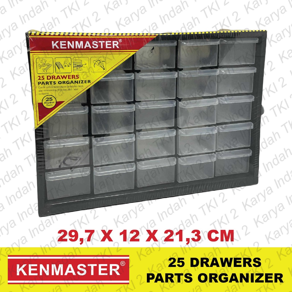 [READYYY] Rak Susun Plastik KENMASTER 25 Drawer Part Organizer Alat Pancing Lego Laci Tempat