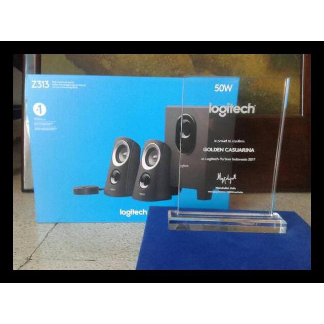 logitech speaker z313. 2.1 - Speaker Only BERGARANSI