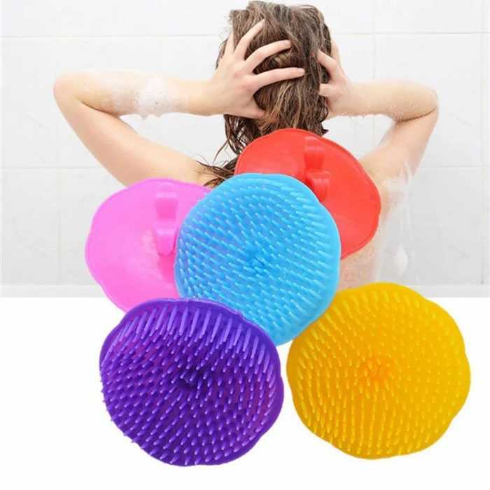 Sisir Keramas Bulat Rambut Salon Keramas Barbershop Sikat Ketombe Pijat Mandi Perlengkapan Kamar Mandi Barang Unik Murah Lucu Import-2