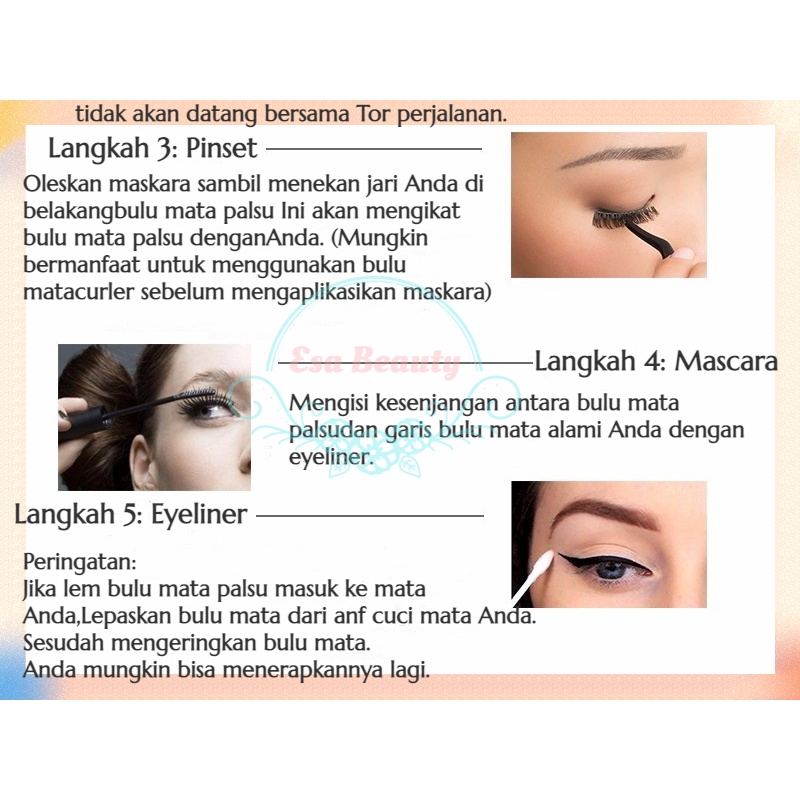 COCO MAMA Bulu Mata Palsu korean bulu mata palsu natural 3d  bulu mata lembut co cok di pakai untuk harian maupun acara formal False Eyelash Extension