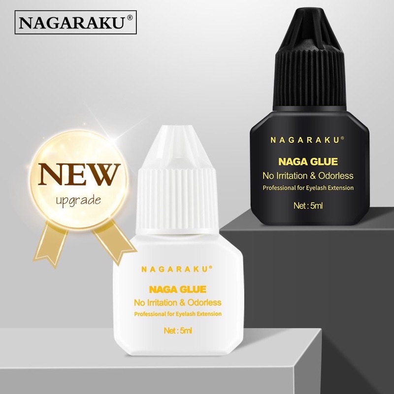 Nagaraku Glue 5ml For Eyelash extansion NAGARAKU GLUE LEM BULU MATA NAGA GLUE LEM EYELASH EXTENSION PEDIH