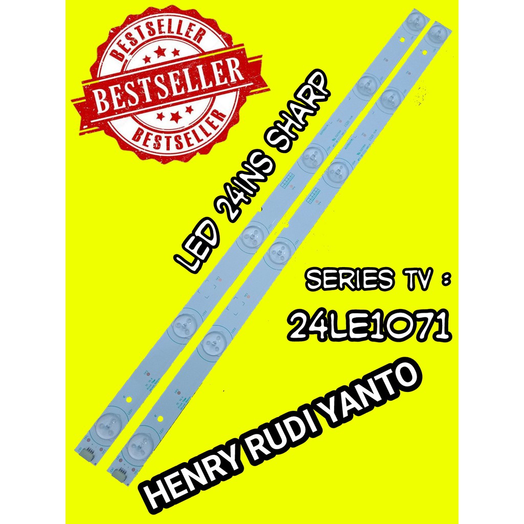 BACKLIGHT TV SHARP 24LE1071 LAMPU LED TV SHARP 24INC INCH 6KANCING 3VOLT