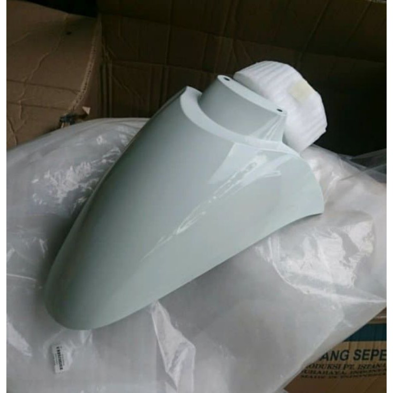 spakbor depan honda scoopy fi tahun 2018-2019 warna putih