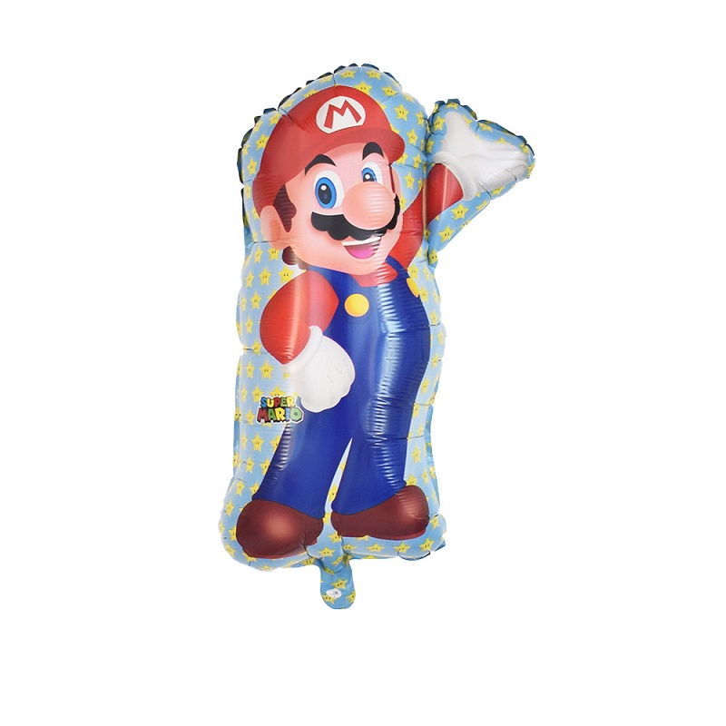 5pcs / lot Balon Aluminum Foil Desain Super Mario Luigi Untuk Dekorasi / Hadiah / Mainan Bayi