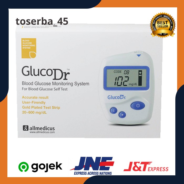 Alat Gluco Dr Cek Gula Darah Glucose Super Sensor Alat Cek Tes Gula Darah Kolesterol Asam Urat MB40