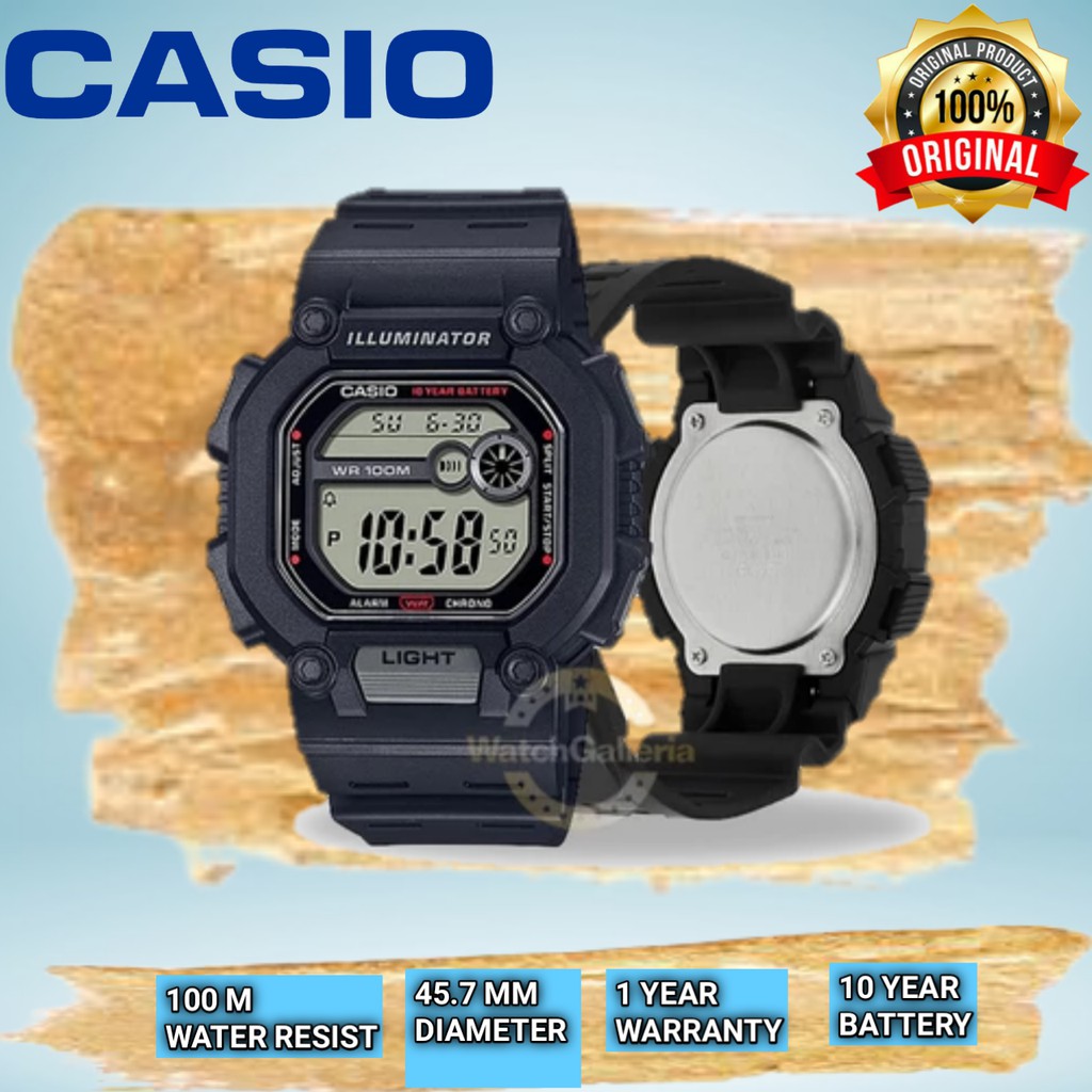 JAM TANGAN REMAJA KEREN CASIO ORIGINAL ANTI AIR 100 METER JAM TANGAN COWOK JAM TANGAN PRIA DIGITAL