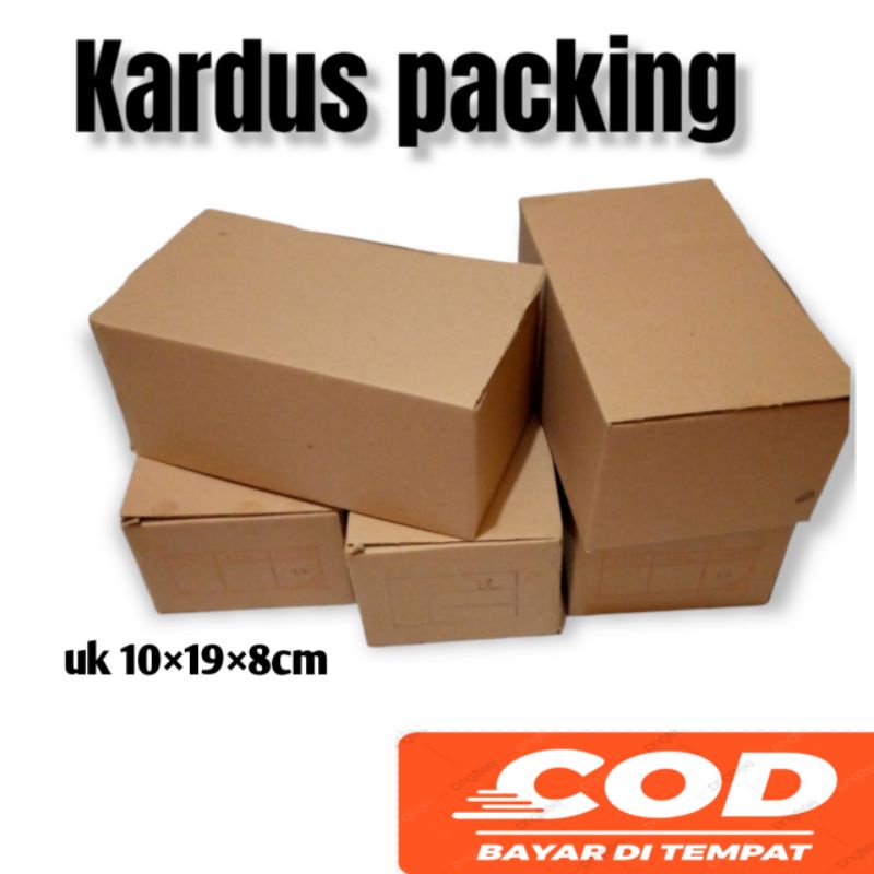 

kardus packing uk 10×19×8cm,kardus untuk sepatu uk22-25