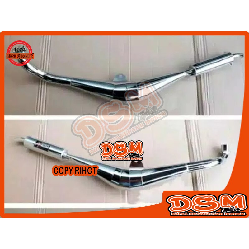 KNALPOT FIZR FIZ R F1ZR RACING CHROME BENING / KNALPOT FIZR VARIASI BOBOKAN GARING