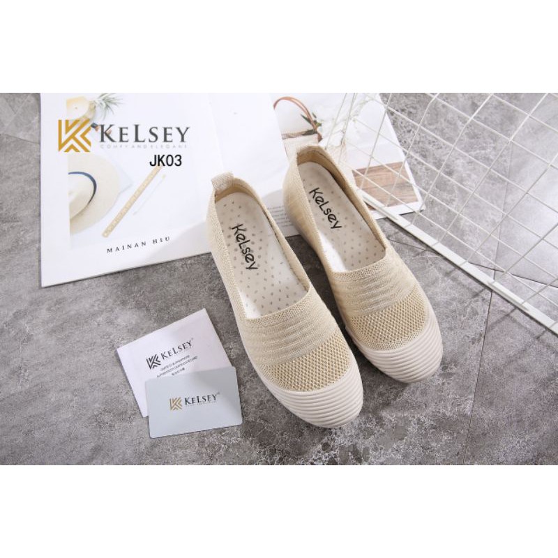 Kelsey Sepatu Slip On Wanita JK03 Sepatu Flat Wanita