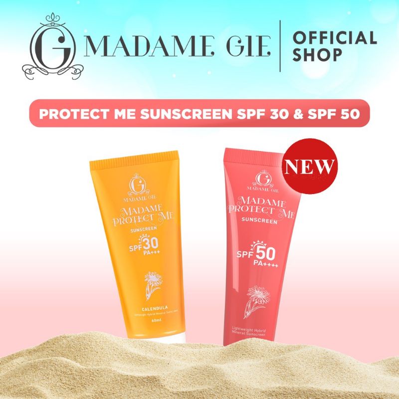 Madame Gie Madame Protect Me Sunscreen SPF 30 PA++++ &amp; SPF 50 PA++++ With Calendula