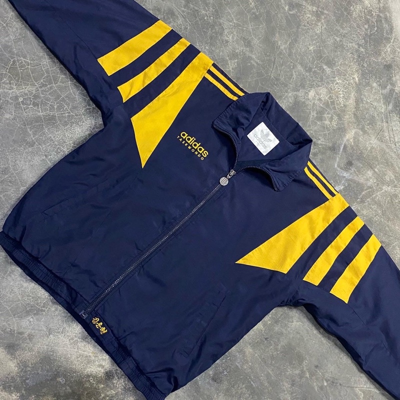 vintage windbreaker adidas trifoil big logo