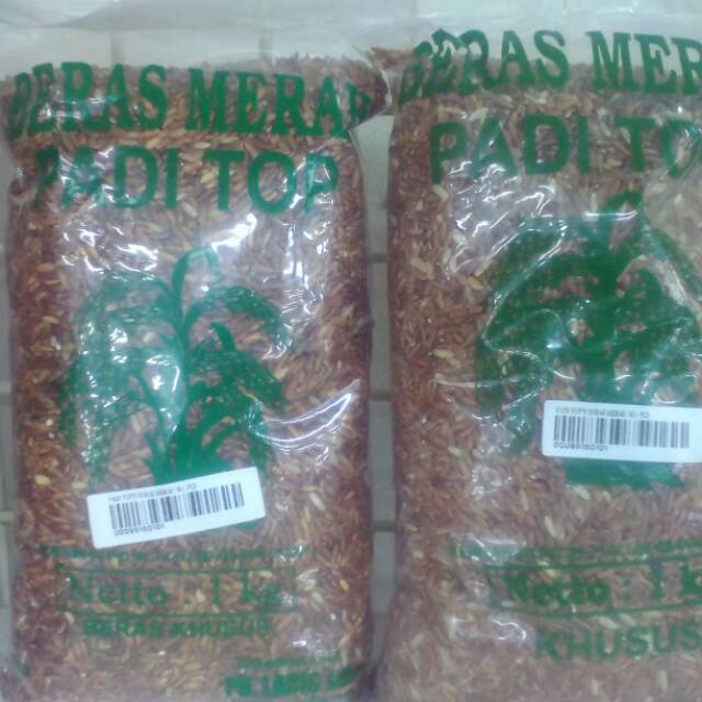 

Beras merah Padi TOP isi 1kilo