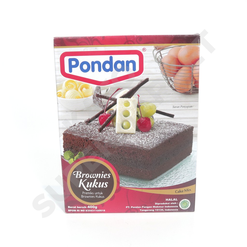 

Pondan Brownies Kukus 400 Gr