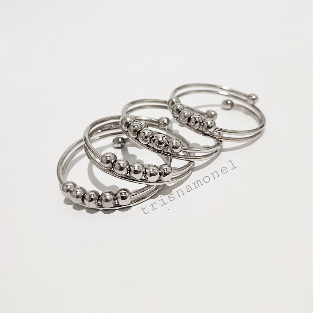 GELANG MONEL ANAK DAN DEWASA MOTIF LILIT BOLA