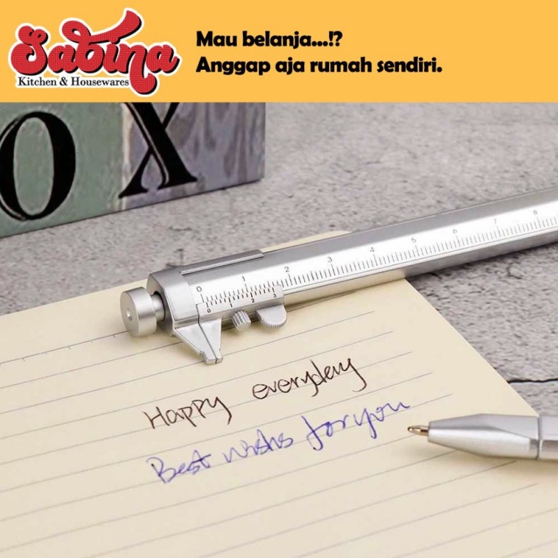 Pena Pulpen Serbaguna Multifungsi Ballpoint  Tool Scale Jesjeliu