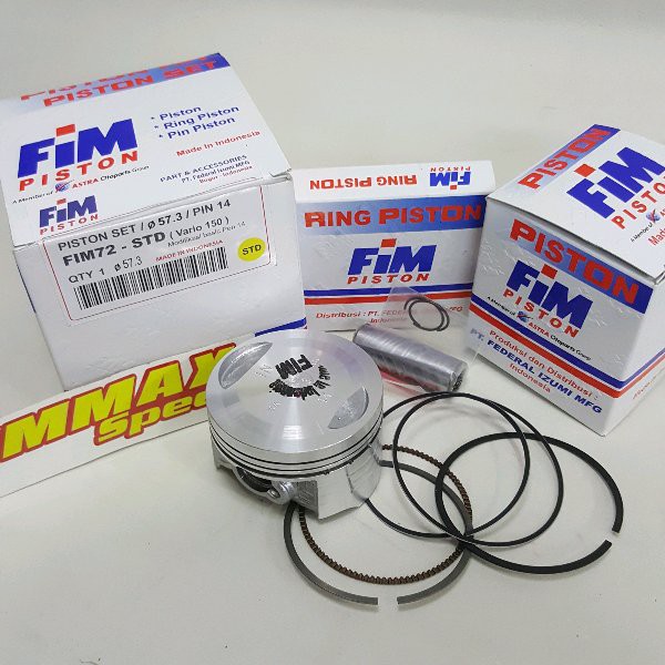 Jual Piston Bore Up Honda Vario 150 PCX STD os100 os150 os200 58.8mm 57