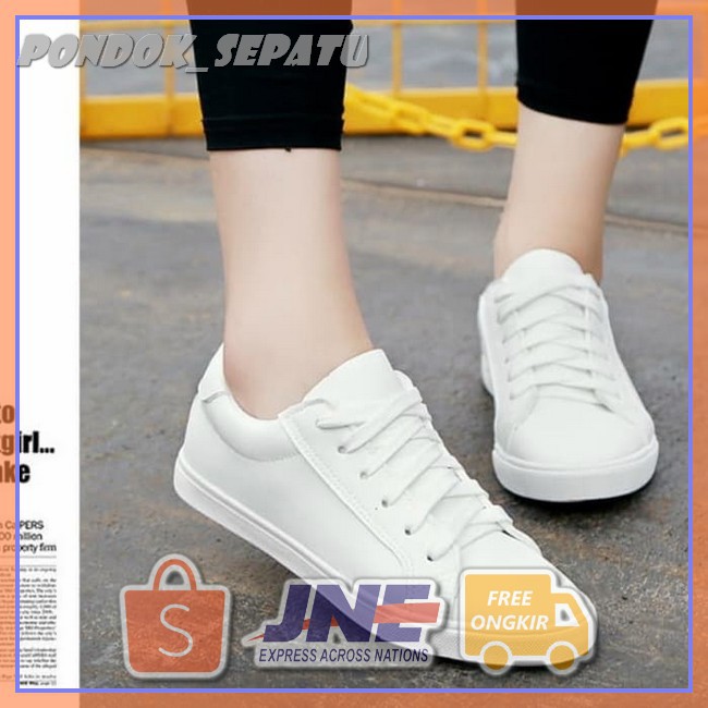 Best Seller SEPATU KETS TD19 PUTIH Terbatas  -  SKULS361