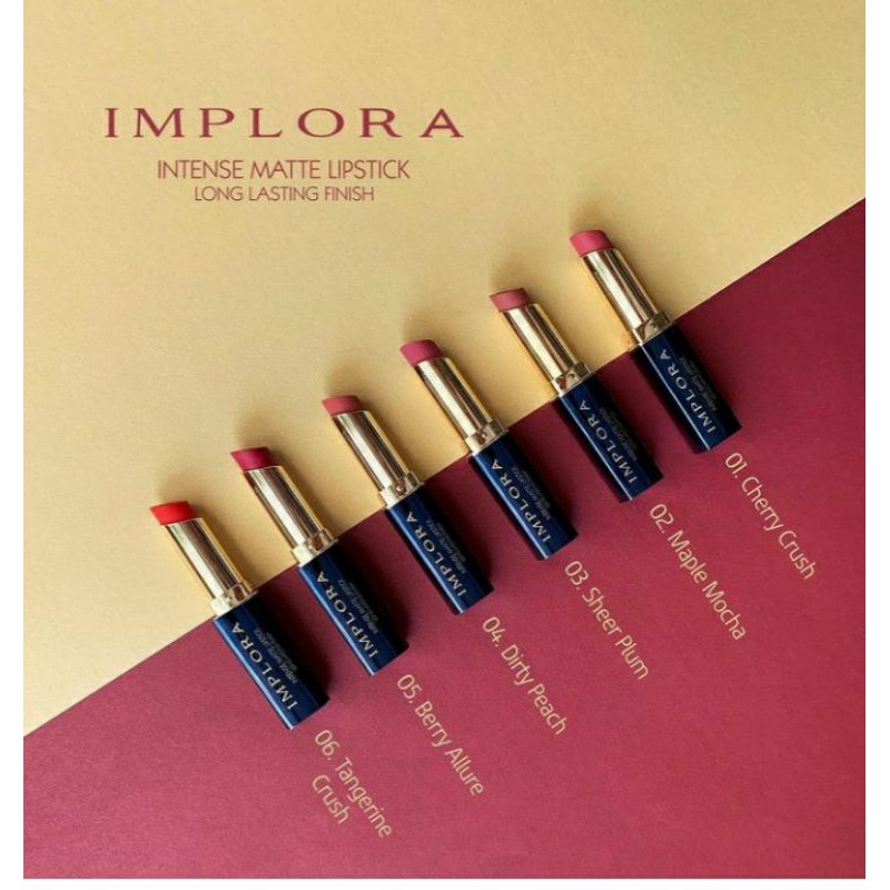 IMPLORA INTENSE MATTE LIPSTIK LONG LASTING FINISH/IMPLORA LIPSTIK