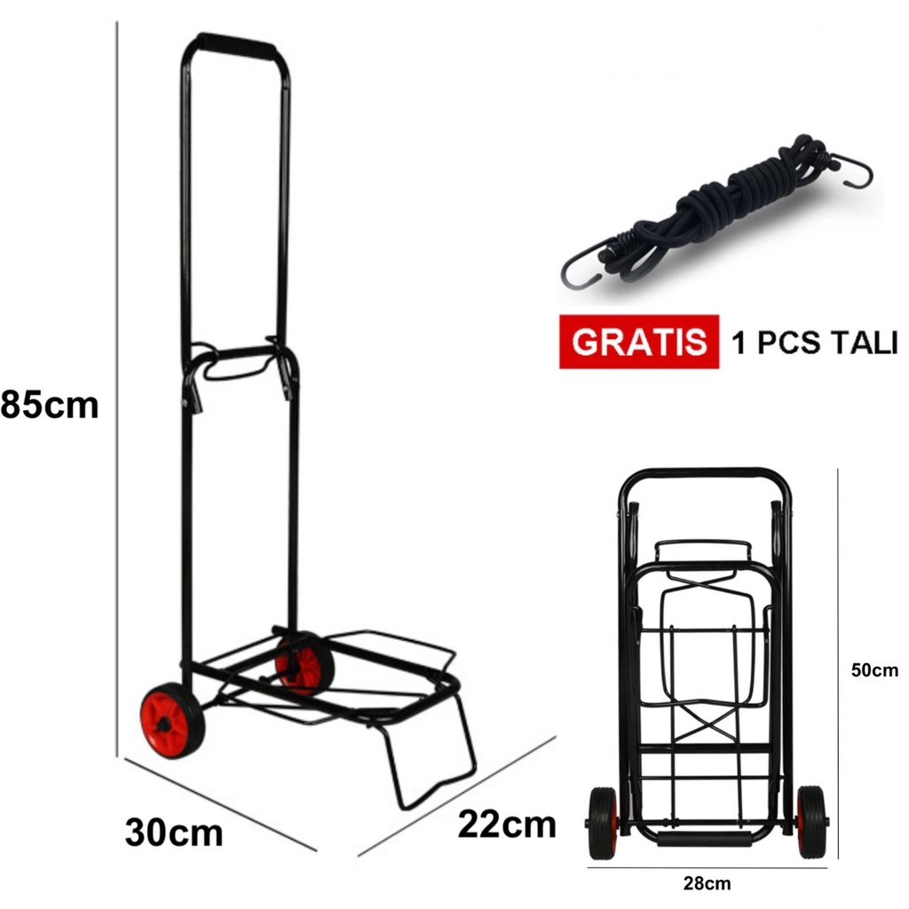 SIERRAHOME, Troley lipat angkat galon troli lipat bawa gas trolley barang serbaguna...