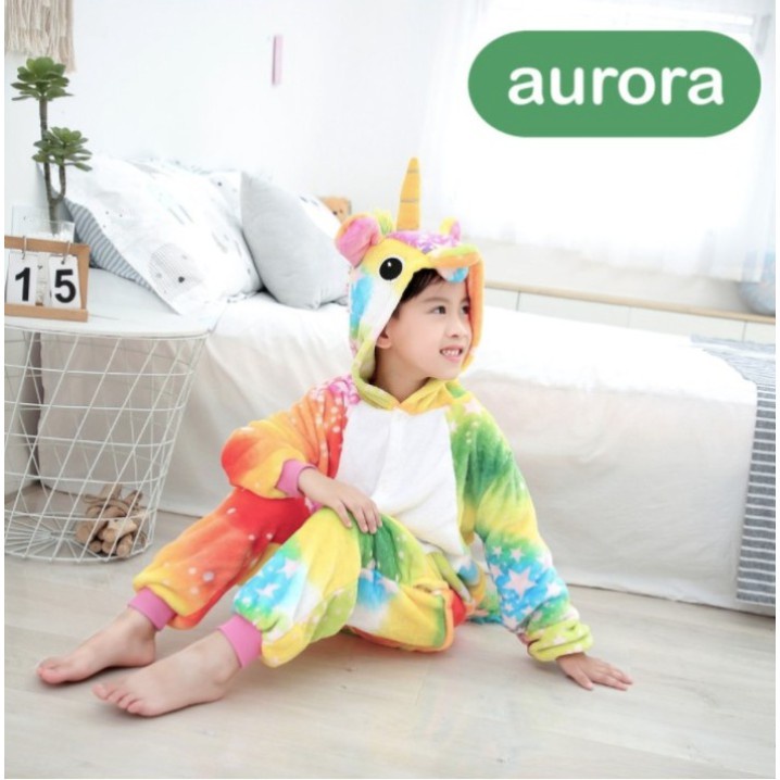 BAJU KOSTUM ONESIE PIYAMA ANAK UNIK KID UNICORN 2