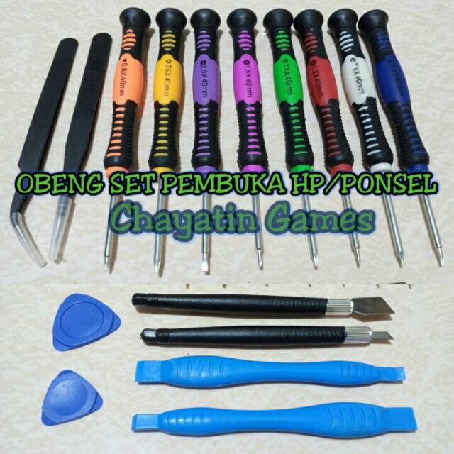 OBENG SET PEMBUKA HP / OBENG TOOLS PEMBUKA PONSEL