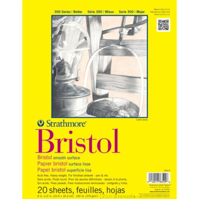 

(BISA COD) Strathmore - Bristol Smooth Surface Sketch Pad 300 series BERGARANSI Kode 1006