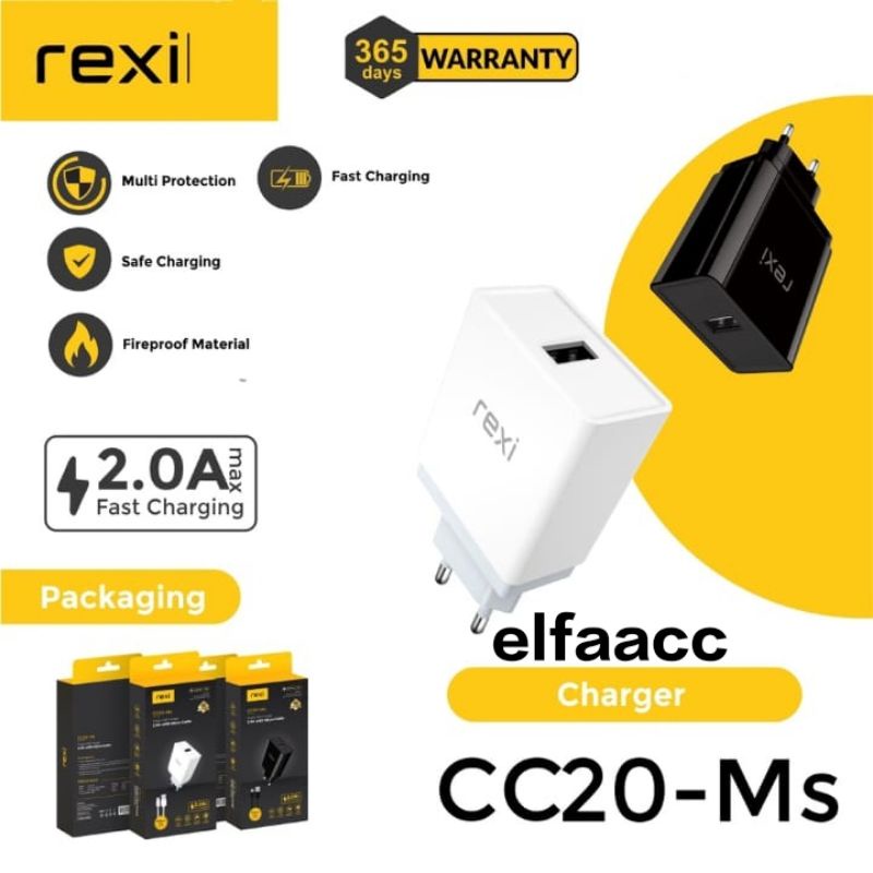 REXI CC20-Ms Charger Casan Fast Charging micro - Original