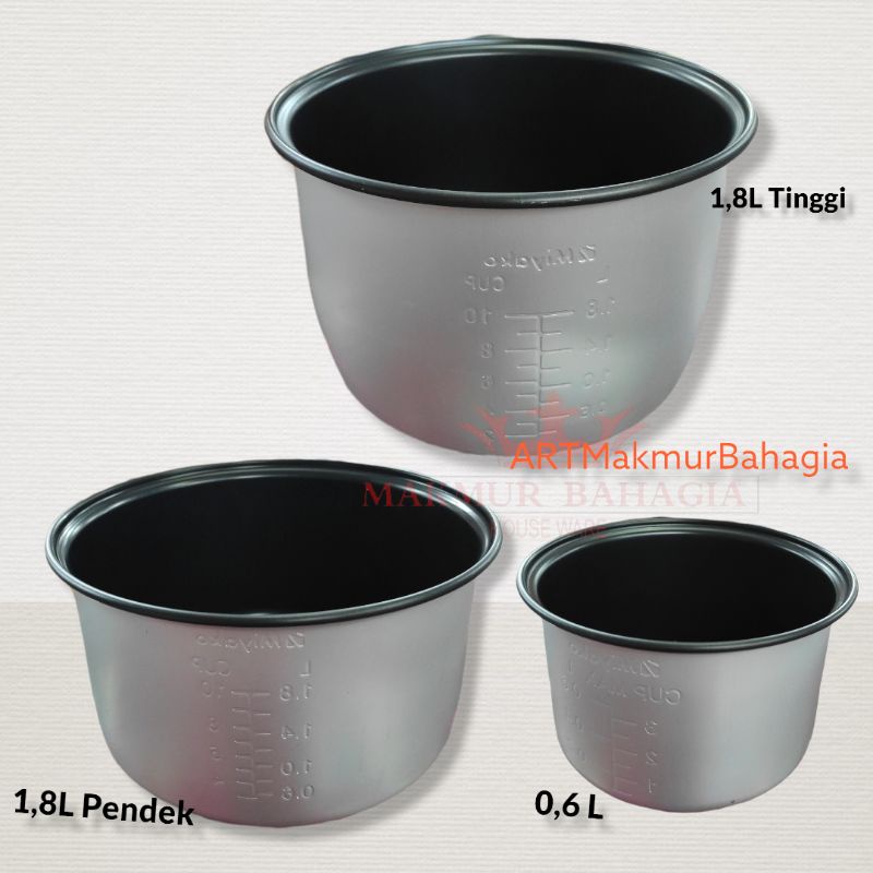 PANCI MAGIC COM MIYAKO ORIGINAL TEFLON 0.6,1,1.2, 1.8 LITER