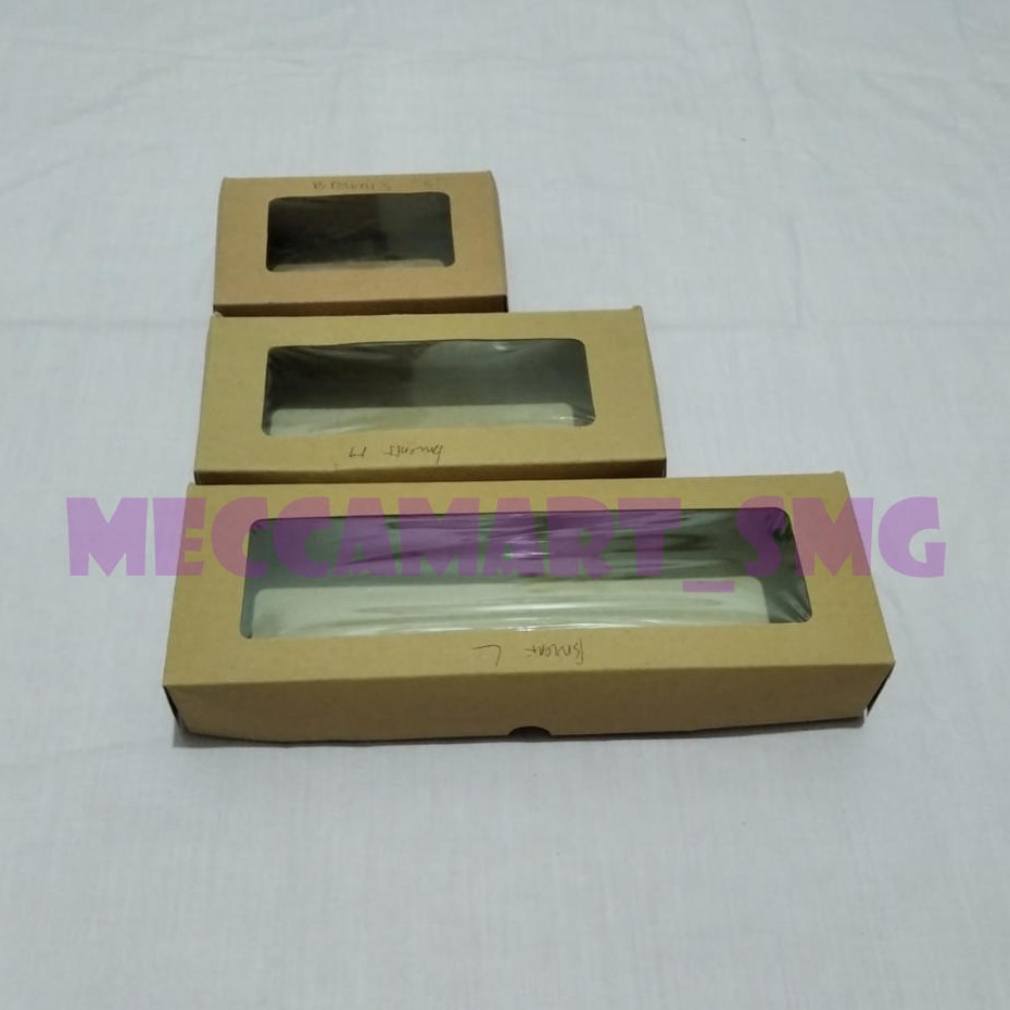 

Kekinian Nih !!! Kardus/Dus Brownies - Window Uk. M / Warna Coklat / Isi 100pcs / Dus / Paper Bronis