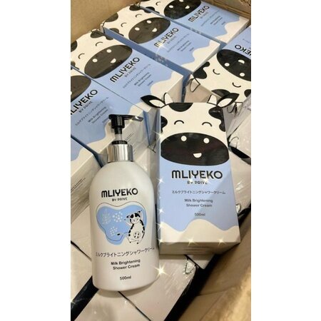 [PROMO SPESIAL] MLIYEKO SHOWER CREAM WITH ALOE VERA, HONEY, GOAT MILK, &amp; VITAMIN E isi 500ML  SABUN MANDI PEMUTIH SUSU KAMBING