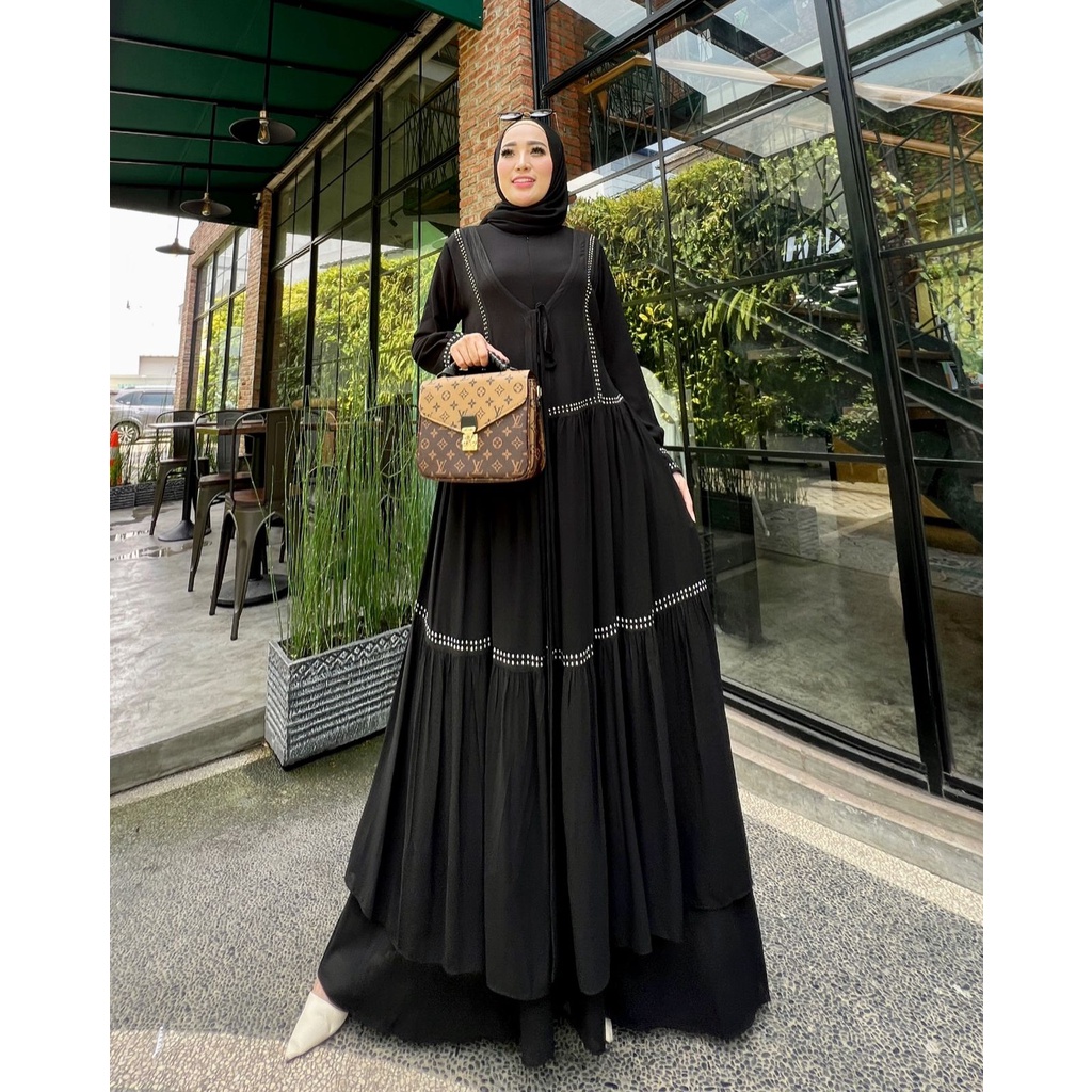 Dress Kiran Maxi Fashion Muslim Kekinian/Ori Glamz