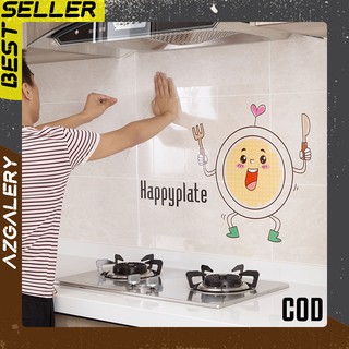 AZGALERY READY STOK STIKER DAPUR  DINDING WATERPROOF ANTI  