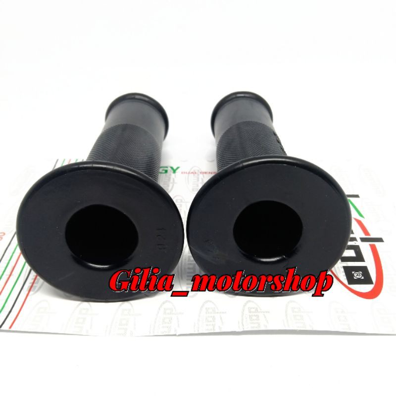 Handgrip handfat Hand Grip Hitam Domino Sarung Gas Domino Polos Yamaha Suzuki Kawasaki Universal