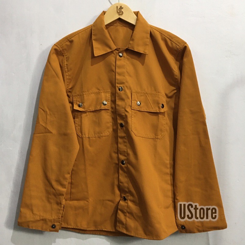 JAKET SEMI PARKA / JAKET KANVAS / jaket nadiladrn-mustad