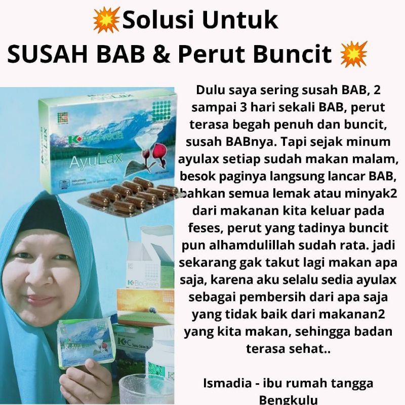 K-AyuLax atasi Sembelit Original K-Link atasi Asam Lambung dan Diet alami tanpa Resiko dari India