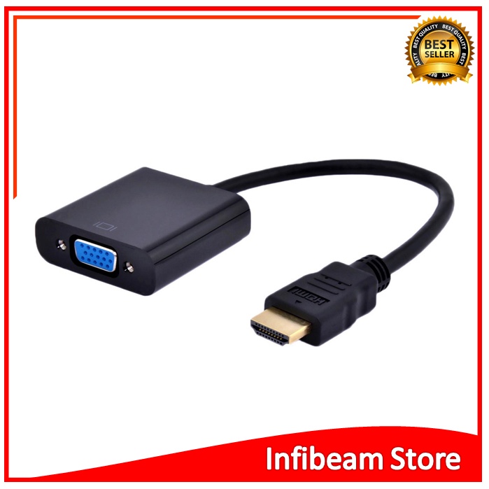 Converter Kabel HDMI ke VGA Female Adapter Kabel HDMI ke VGA