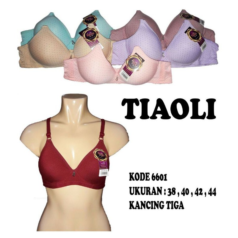 Bra busa cup B size 38-44 BH busa motif bintik polkadot