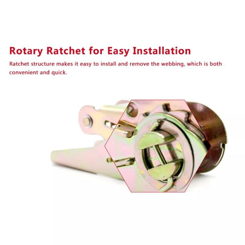 Tali Pengikat Barang 1 4M Cargo Lashing Belt Racthet Tie Down Set