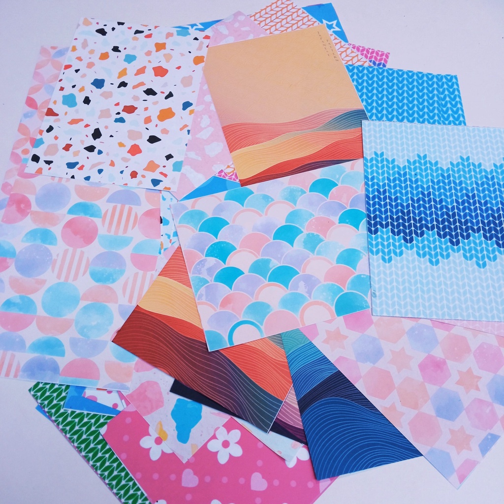 

Deco Paper Sweetness / Kertas Dekorasi Scrapbook Journamm 46 Varian Vintage Floral Paper Letter Material Stationery Scrapbooking Card Journaling Project DIY Retro Background Paper