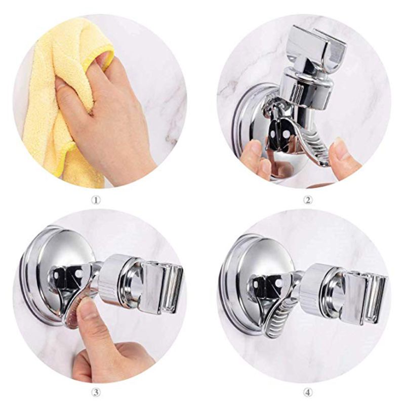 Bracket Holder Kepala Shower Tanpa Paku Untuk Kamar Mandi