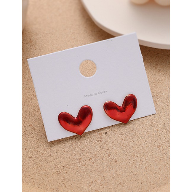 LRC Anting Tusuk Fashion Big Love Alloy Love Earrings K00737