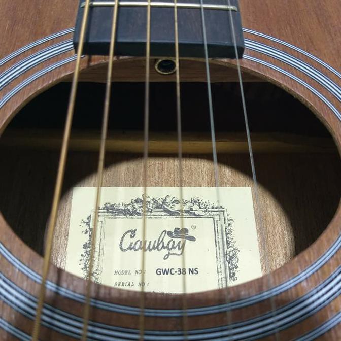 Gitar Akustik Elektrik Tuner Cowboy Gwc-38Ns Gwc 38 Ns Original - Paket A