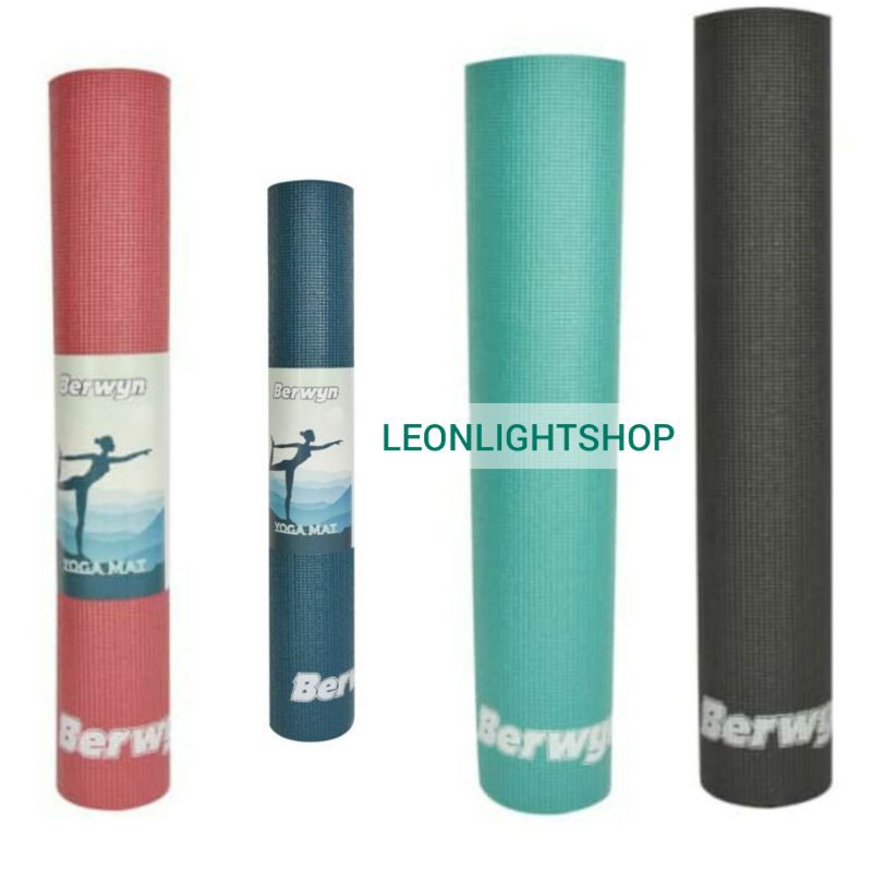 BERWYN MATRAS OLAHRAGA YOGA MAT SINGLE LAYER PVC 173x61x0,4 CM/ACE YOGA MAT/MATRAS/ALAS KAMPING